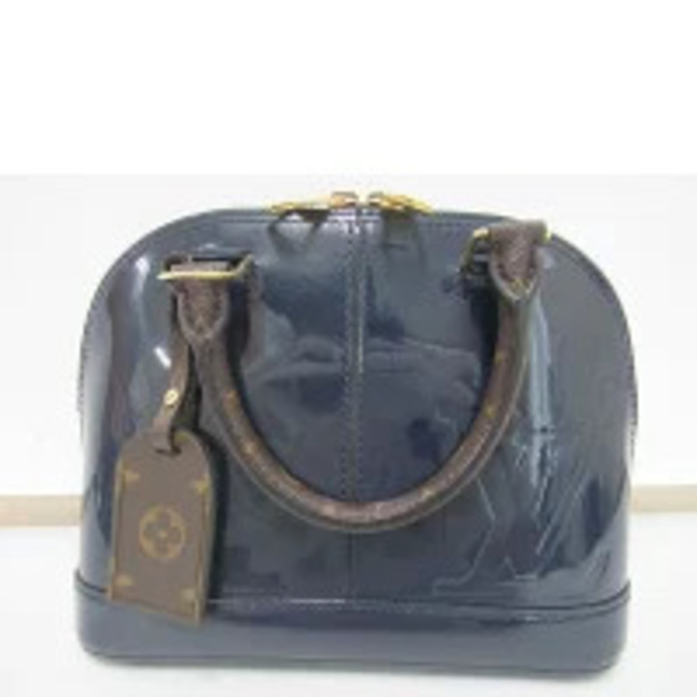 LOUIS VUITTON Alma Monogram Vernis Marine Blue AB - Picture 2 of 6